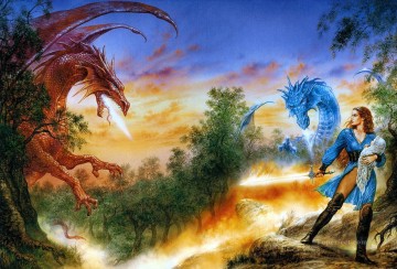  drag Pintura - rapsodia del dragón fantástico